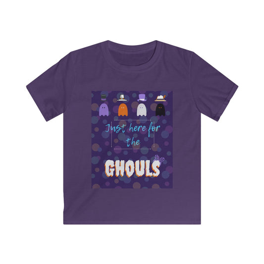 Here for the Ghouls Kids Softstyle Tee