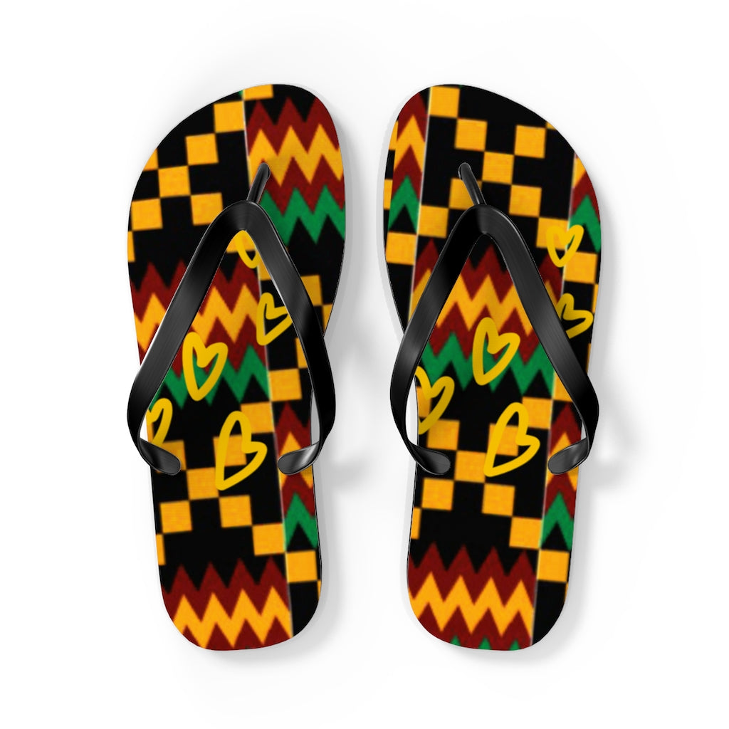 Kente Flip Flops