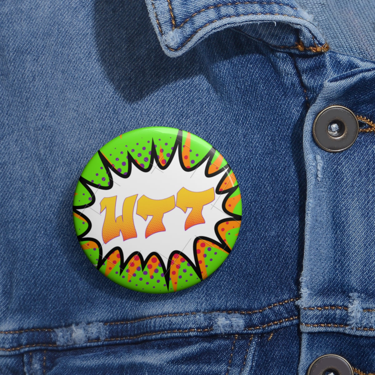 WTT "Pow" Logo3 Pin Buttons