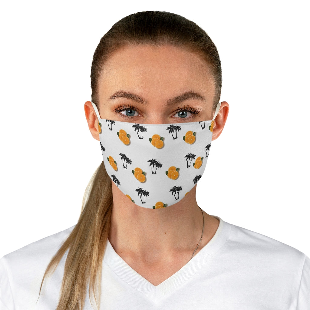 Florida Orange Fabric Face Mask