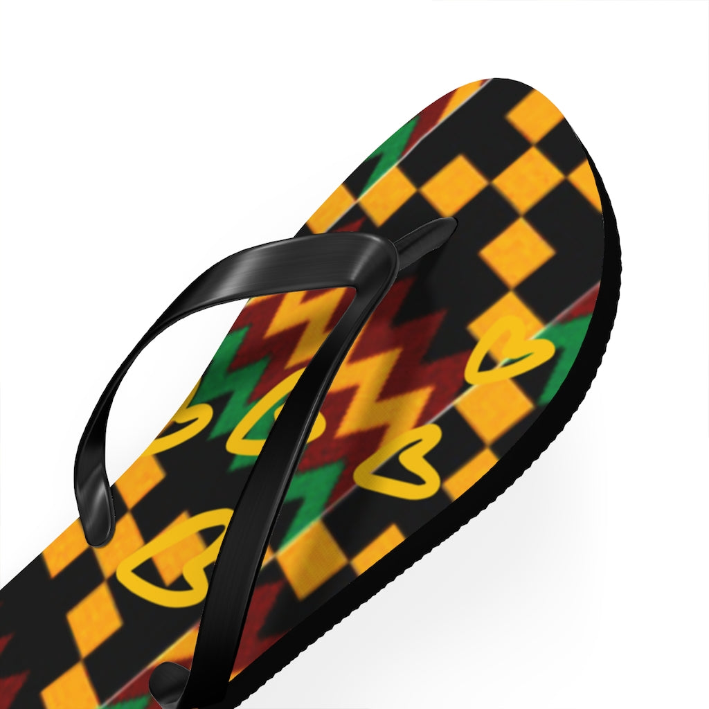 Kente Flip Flops