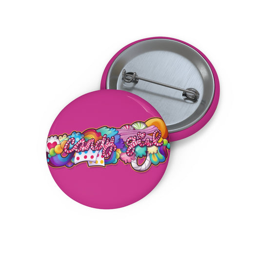 Candy Girl Pin Buttons