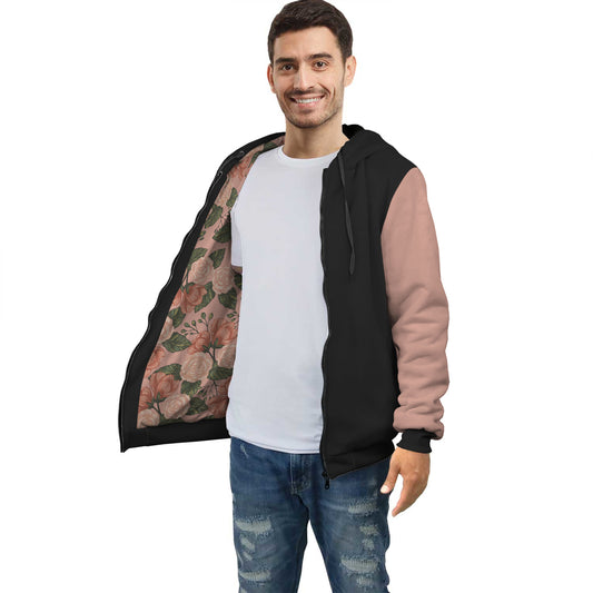 Vintage Rose AOP Zip Hoodie