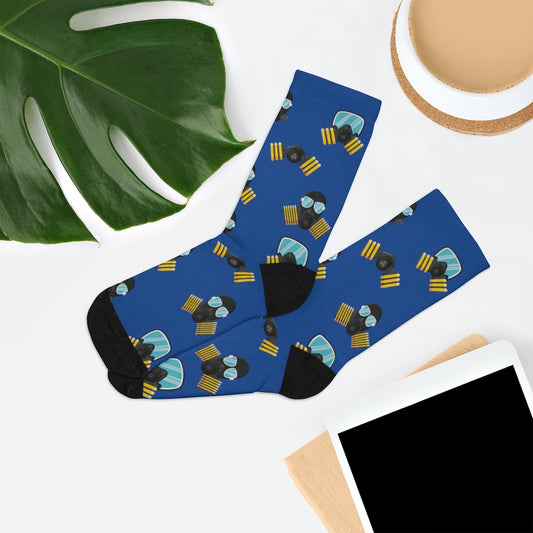 MaskOn BLU Adult Unisex DTG Socks