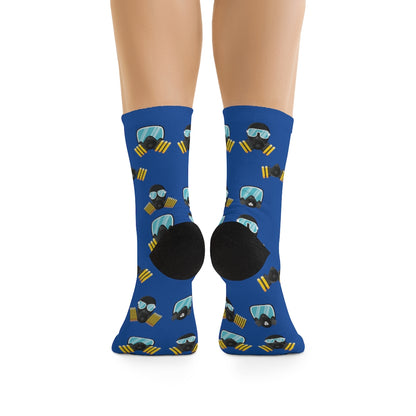 MaskOn BLU Adult Unisex DTG Socks