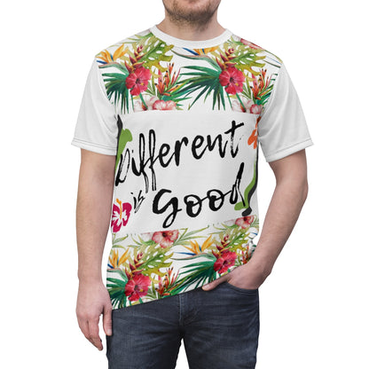 Different Wht Unisex AOP Cut & Sew Tee