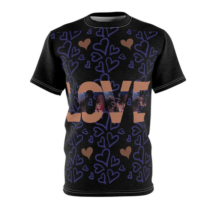 Love Unisex AOP Cut & Sew Tee