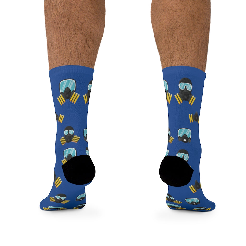 MaskOn BLU Adult Unisex DTG Socks