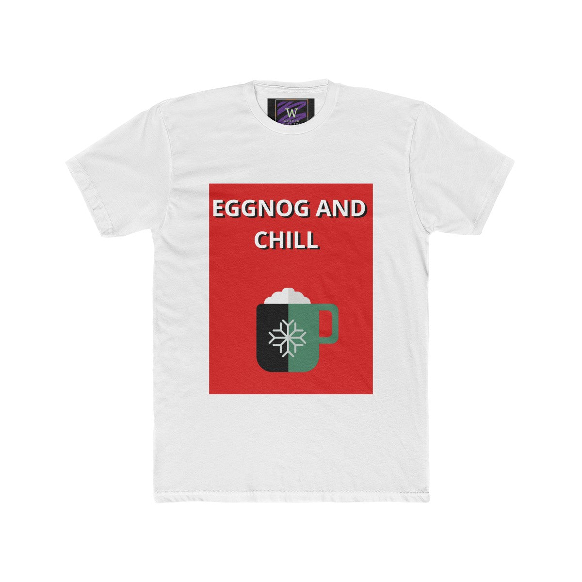 Eggnog and Chill Adult Unisex Cotton Crew Tee