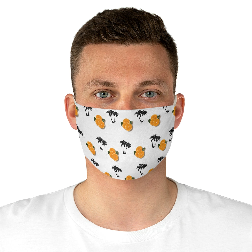 Florida Orange Fabric Face Mask
