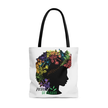 Powered by Plants Tote Bag (AOP)