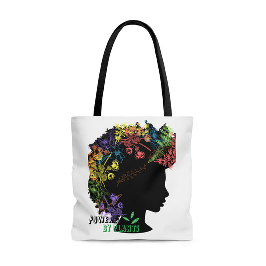 Powered by Plants Tote Bag (AOP)
