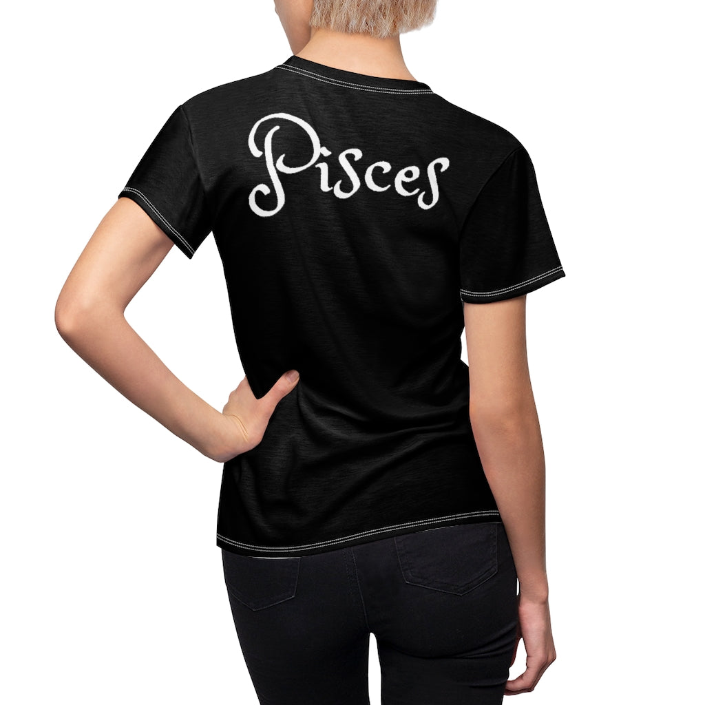 Pisces - BW Women's AOP Cut & Sew Tee