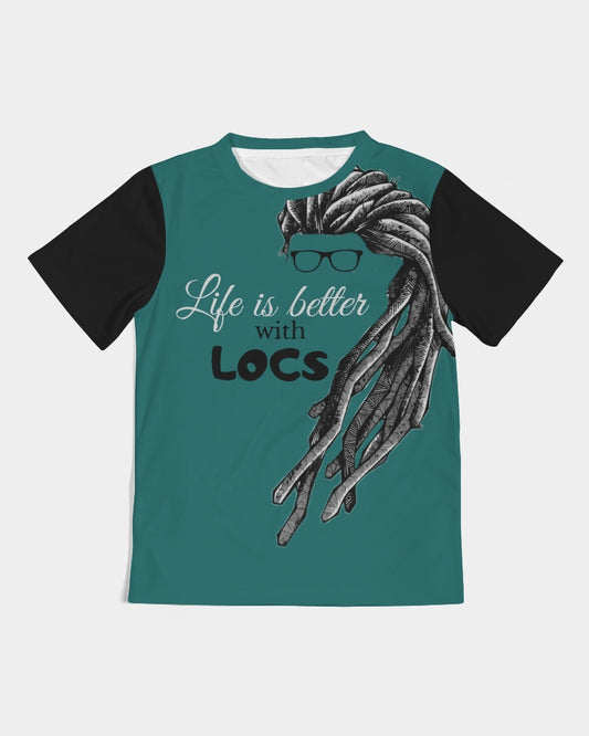 Locs teal Kids Tee