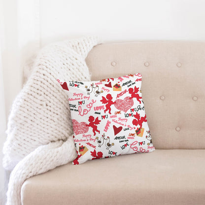 Cupid Love Throw Pillow Case 16"x16"