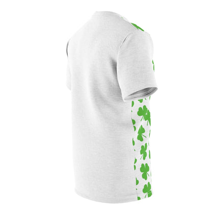 White Shamrock Unisex AOP Cut & Sew Tee