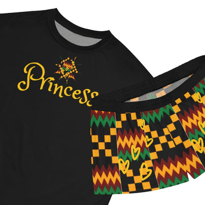 Princess Women's Short Pajama Set (AOP)