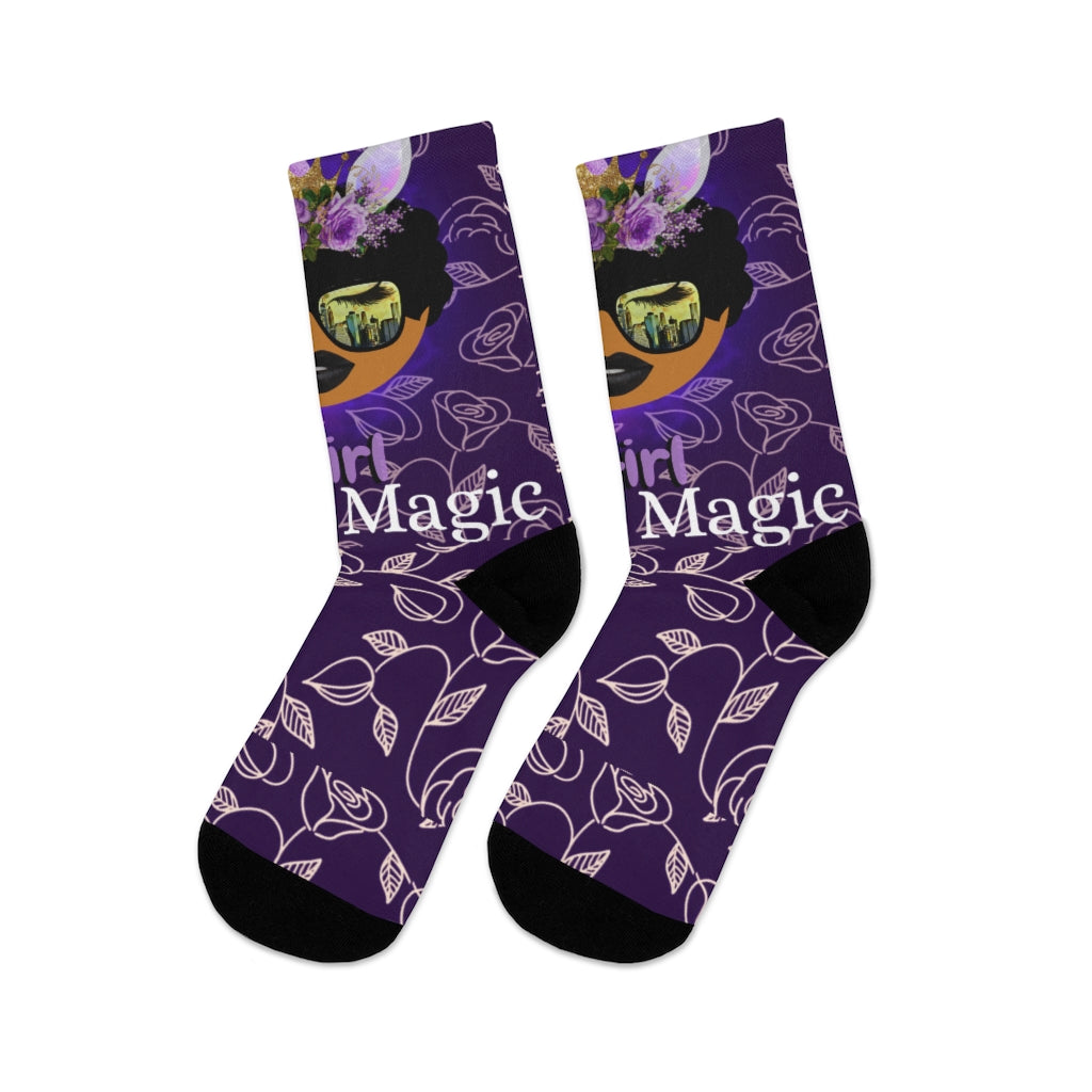 Black Girl Magic Adult DTG Socks