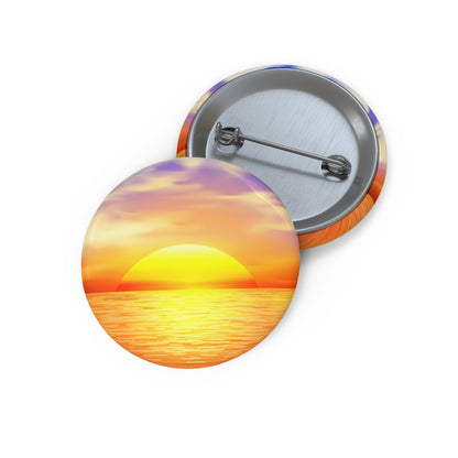 Mile High Sunset Pin Buttons
