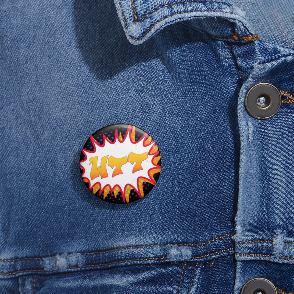 WTT "Pow" Logo1 Pin Buttons