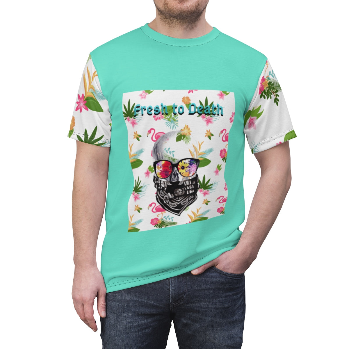 Fresh to Death Unisex AOP Cut & Sew Tee