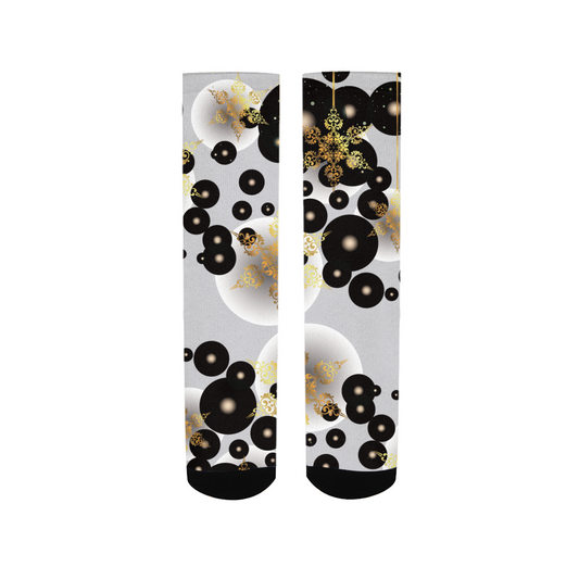Black and Gold Men's Socks