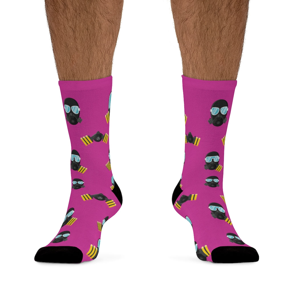 MaskOn PNK Adult Unisex DTG Socks