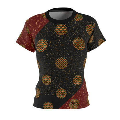 Motherspace Red Women's AOP Cut & Sew Tee