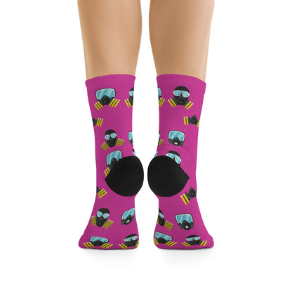 MaskOn PNK Adult Unisex DTG Socks