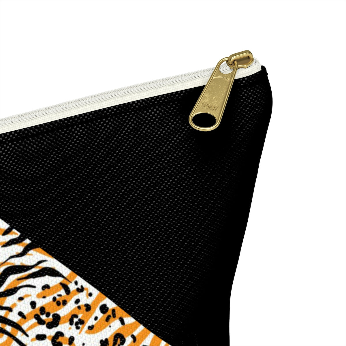 Little Black Cheetah  Accessory Pouch w T-bottom