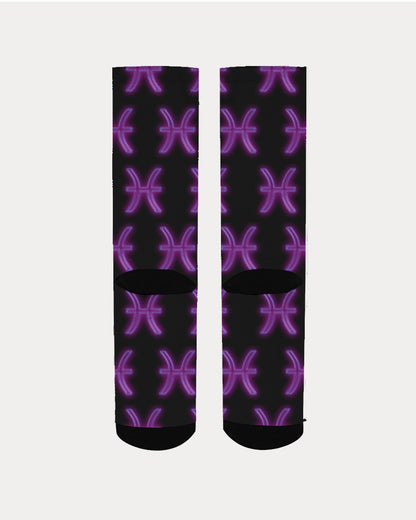 Purple Pisces  Men's Socks