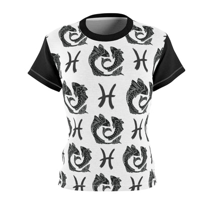 Pisces - BW Women's AOP Cut & Sew Tee