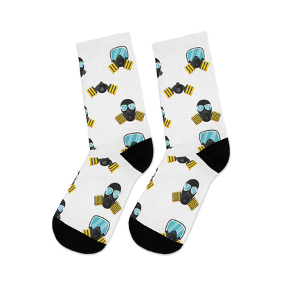 MaskOn WHT Adult Unisex DTG Socks