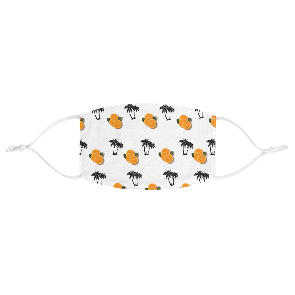 Florida Orange Fabric Face Mask
