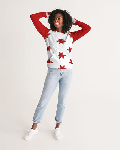 Crimson Snowfall Women's Hoodie