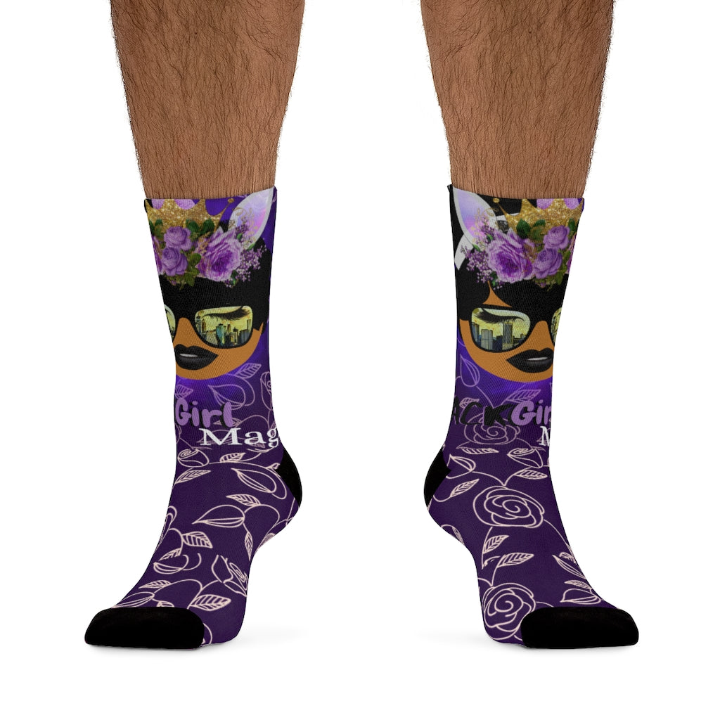 Black Girl Magic Adult DTG Socks