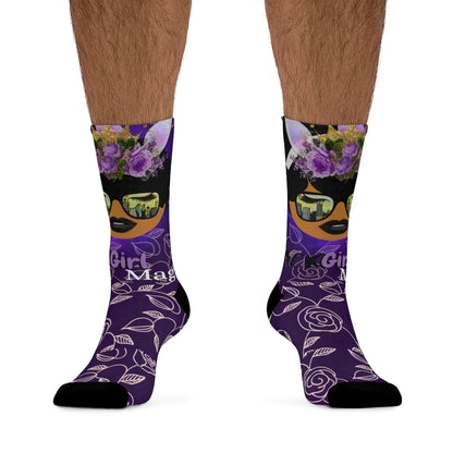 Black Girl Magic Adult DTG Socks