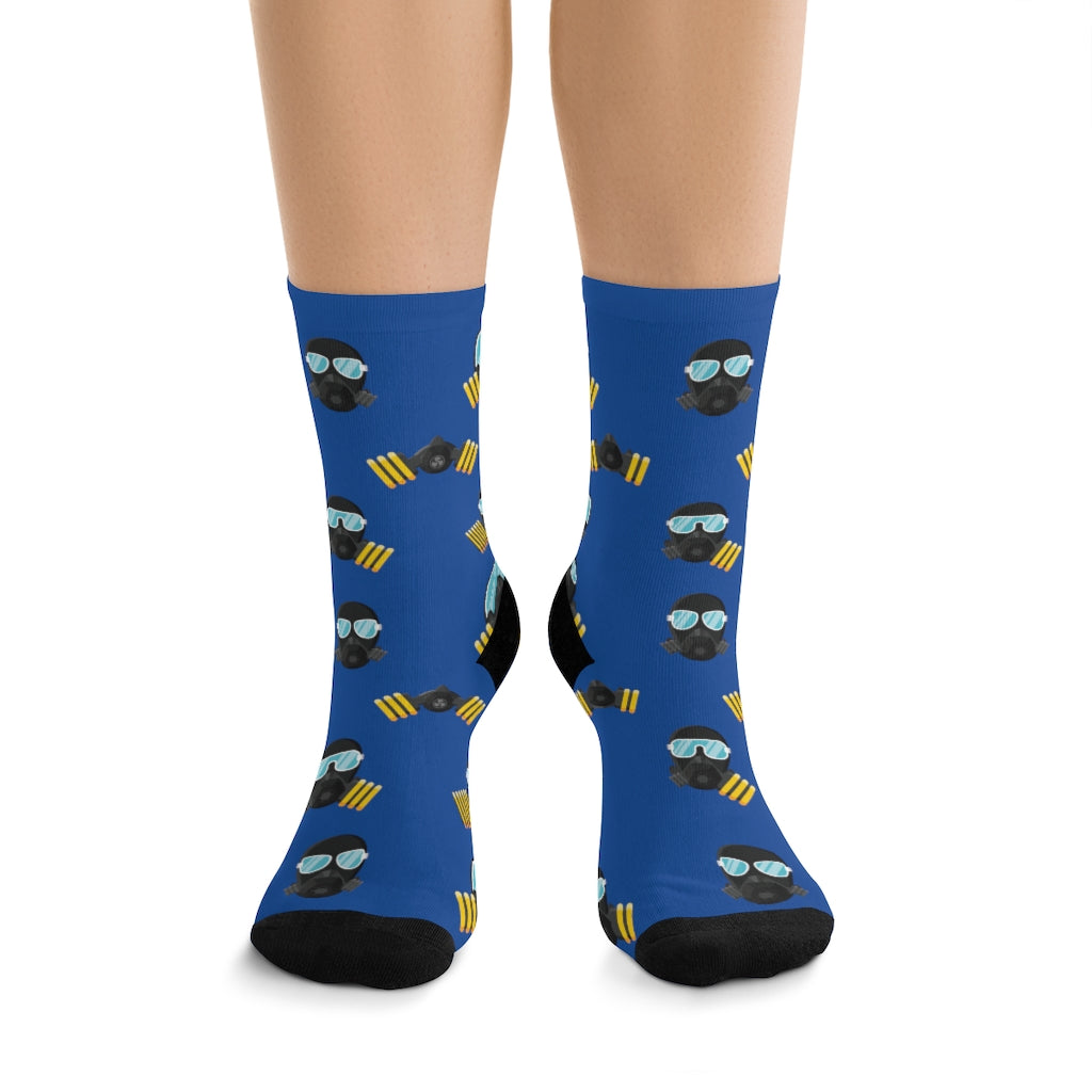 MaskOn BLU Adult Unisex DTG Socks