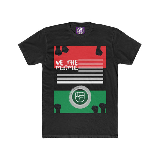 We the People Flag Adult Cotton Crew Tee