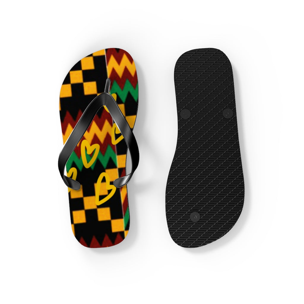 Kente Flip Flops