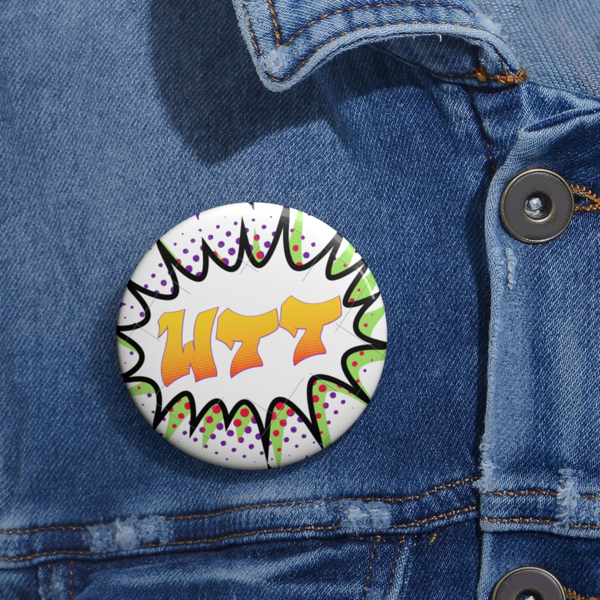 WTT "Pow" Logo4 Pin Buttons