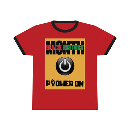 Power On Adult Unisex Ringer Tee