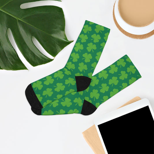 Green Shamrock DTG Socks