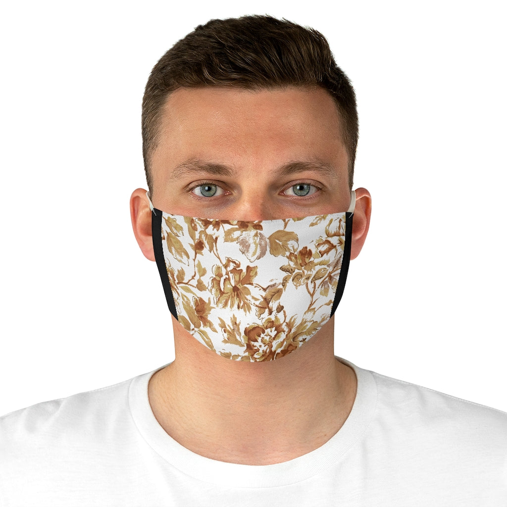 Neutral Bloom Fabric Face Mask