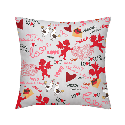 Cupid Love Throw Pillow Case 16"x16"