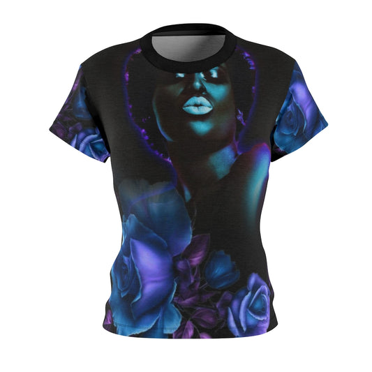 Midnight Bloom Women's AOP Cut & Sew Tee