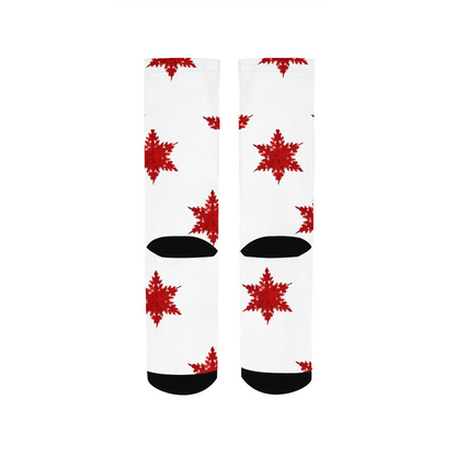 Crimson Snowfall Women's Socks