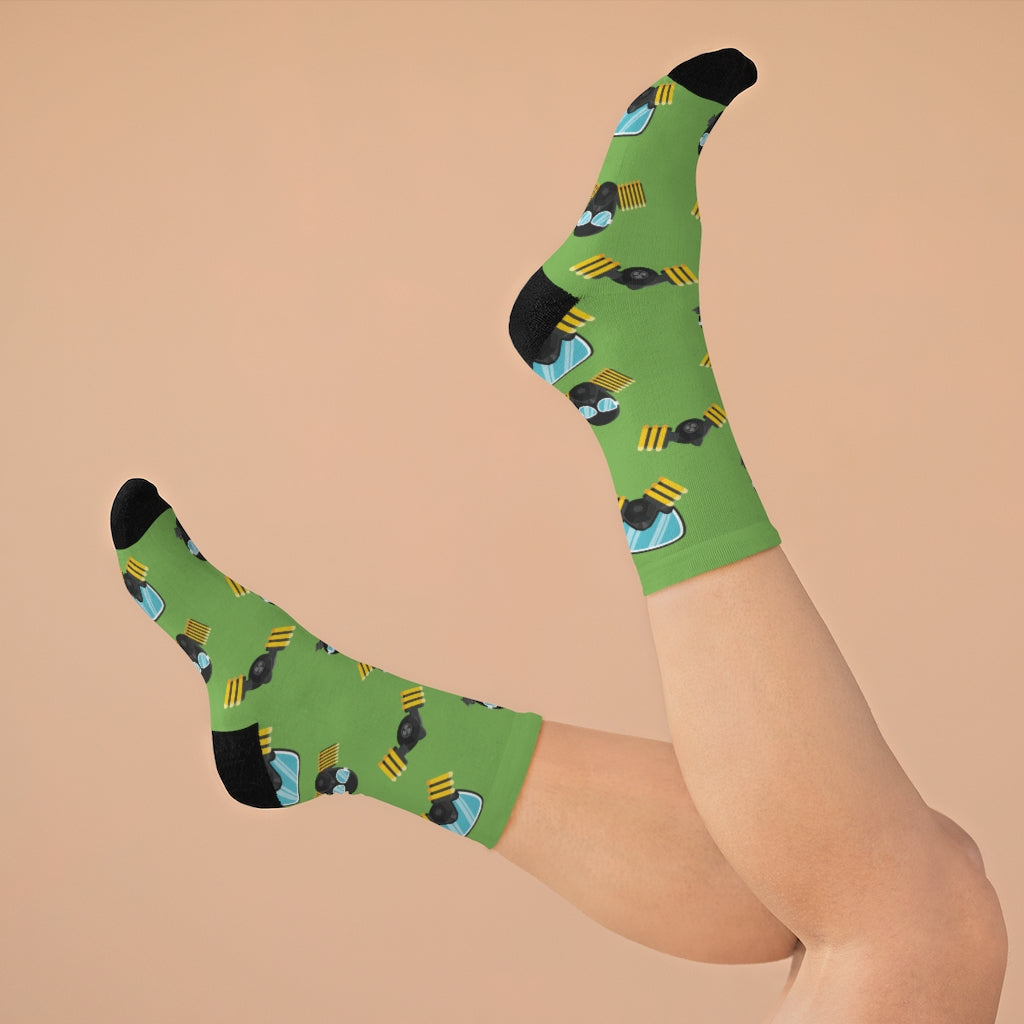 MaskOn GRN Adult Unisex DTG Socks