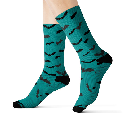 Bat Socks Teal