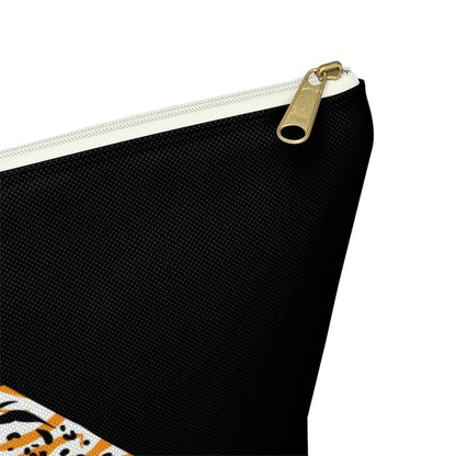 Little Black Cheetah  Accessory Pouch w T-bottom